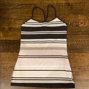 LuluLemon Power Y Tank Stripes
